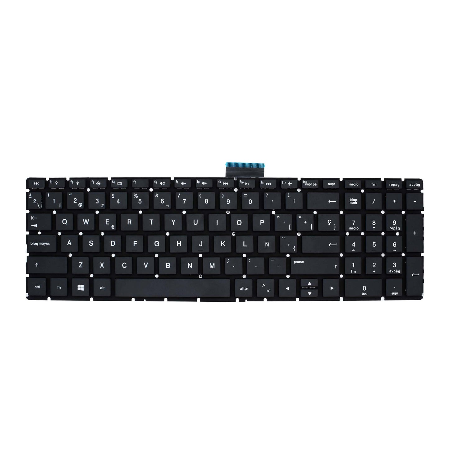 Teclado para Laptops HP® Pavilion 15 ab ak bc y mas, Color Negro y en español