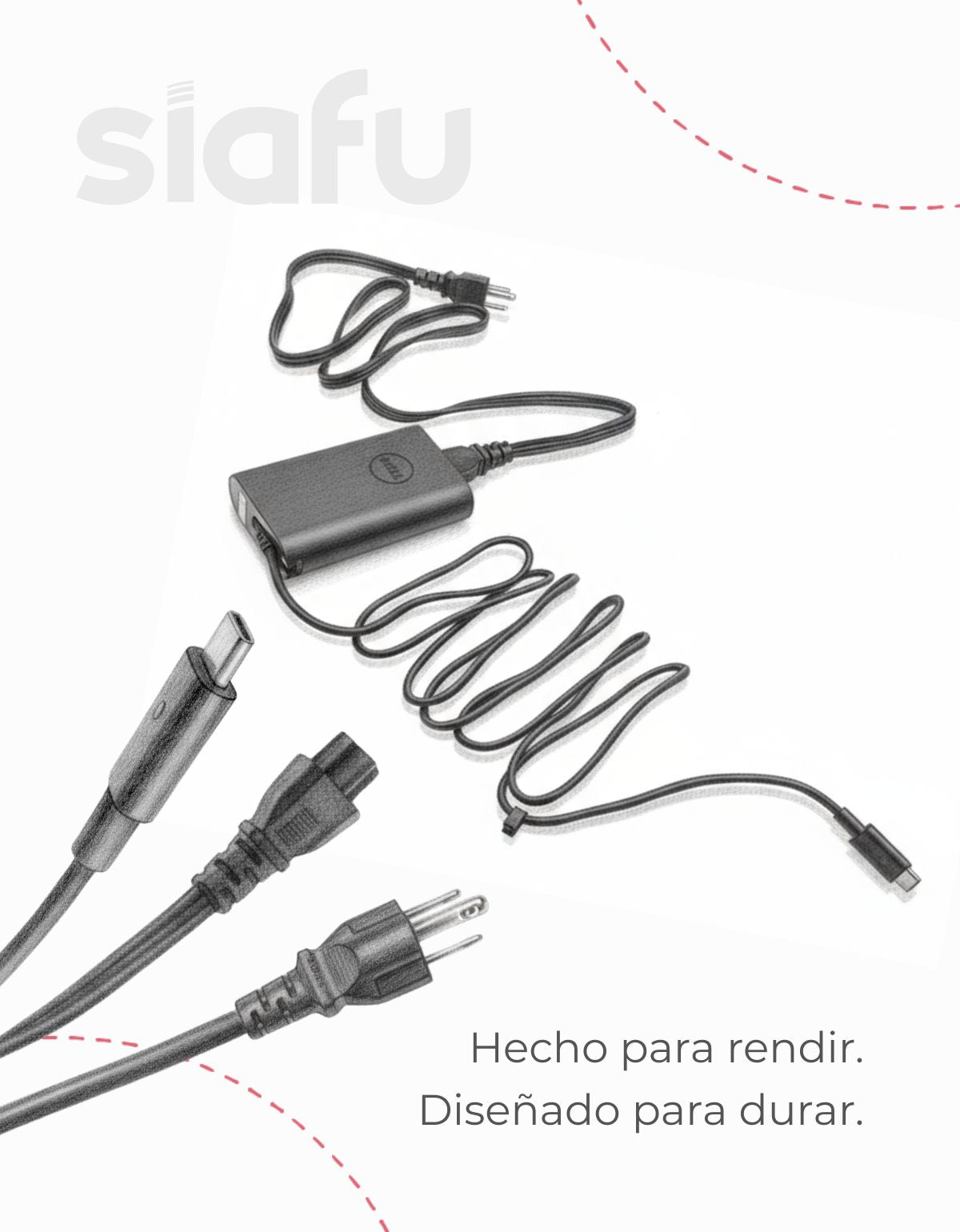 Cargador para Laptop Dell® Latitude™ 5285 3380 7275 65w USB Tipo C