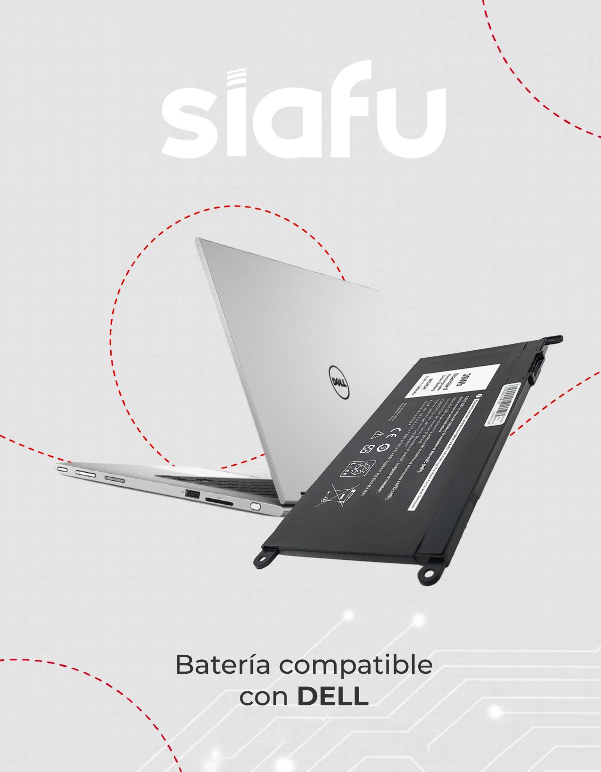 Batería Wdx0r para Laptop Dell® Inspiron 15 5567 5568 39wh