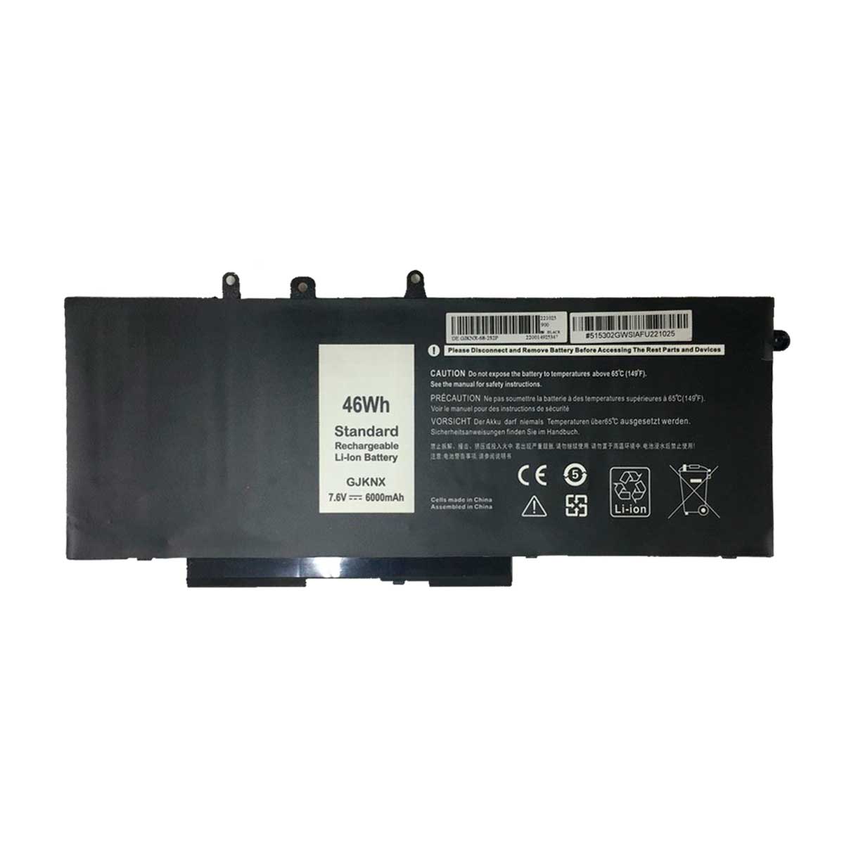 Batería para Laptop Dell Latitude E5480 E5580 E5490 Gjknx con 46wh