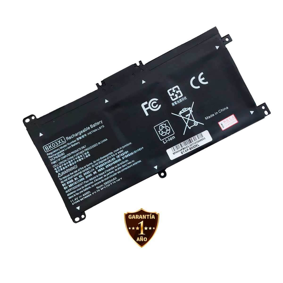 Batería Bk03xl para Laptop HP® Pavilion™ X360 14-ba 14m-ba 916811-855 con 3900 mAh
