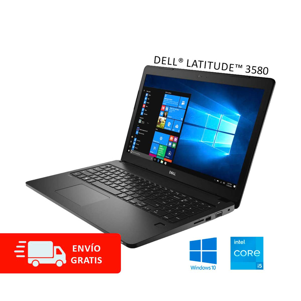 Laptop Dell® Latitude™ 3580 con Intel I5, RAM 8GB / 16GB / 32GB, Almacenamiento de 240GB hasta 1TB y envío Gratis a todo México (Reacondicionada Categoría A)