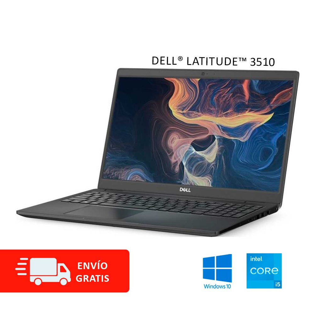 Laptop Dell® Latitude™ 3510 con Intel I5, RAM 8GB / 16GB / 32GB, Almacenamiento de 240GB hasta 1TB y envío Gratis a todo México (Reacondicionada Categoría A)
