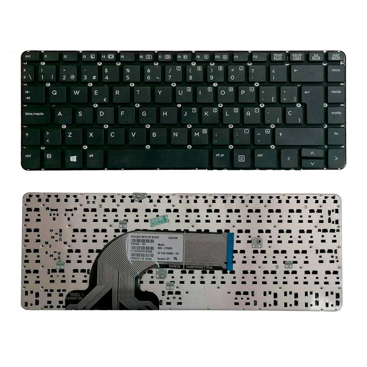 Teclado Para Laptop Hp Probook 440 G1 Color Negro En Español Siafu