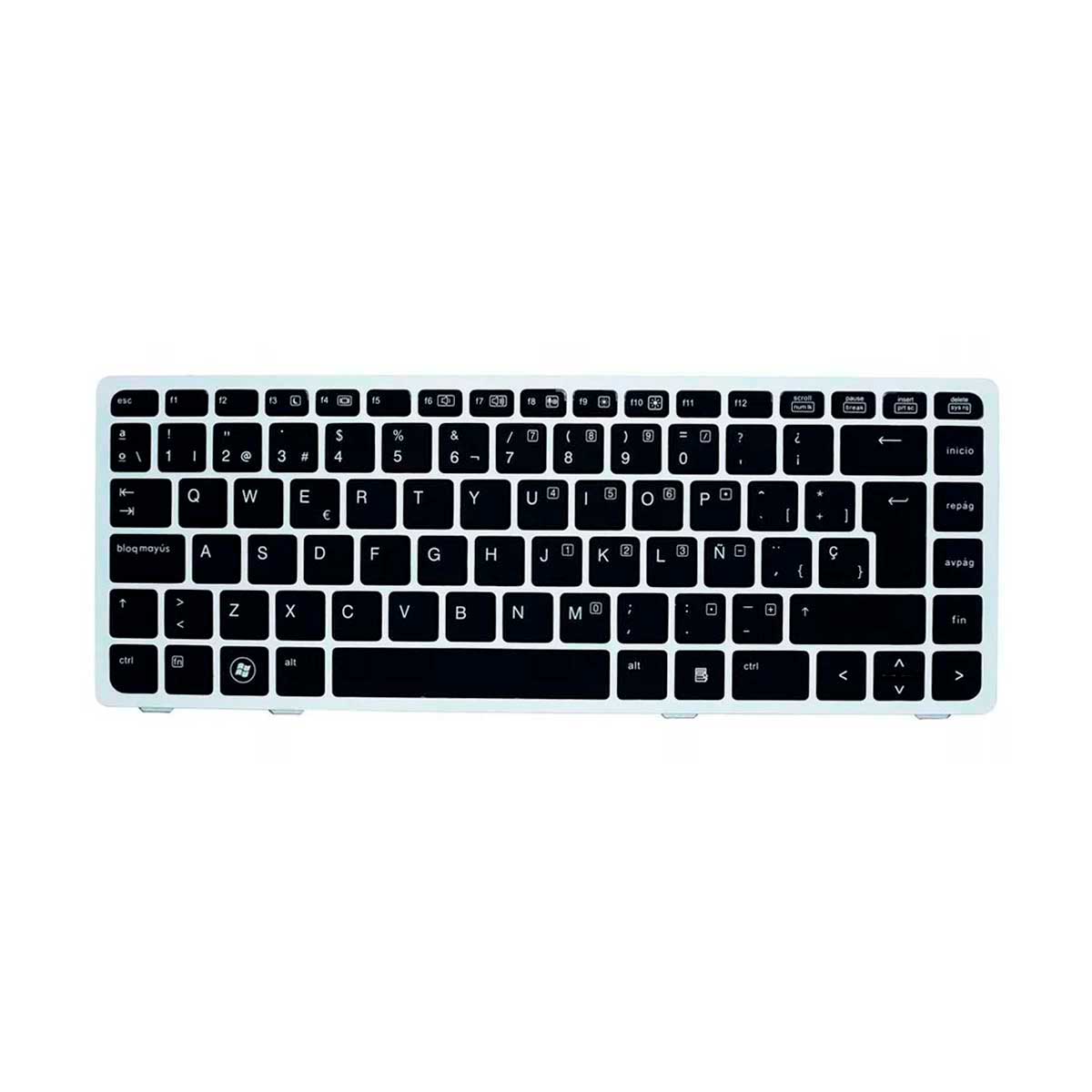 Teclado HP® Probook 6460b 6465b 6470b 6475b 8460p Plata Español La