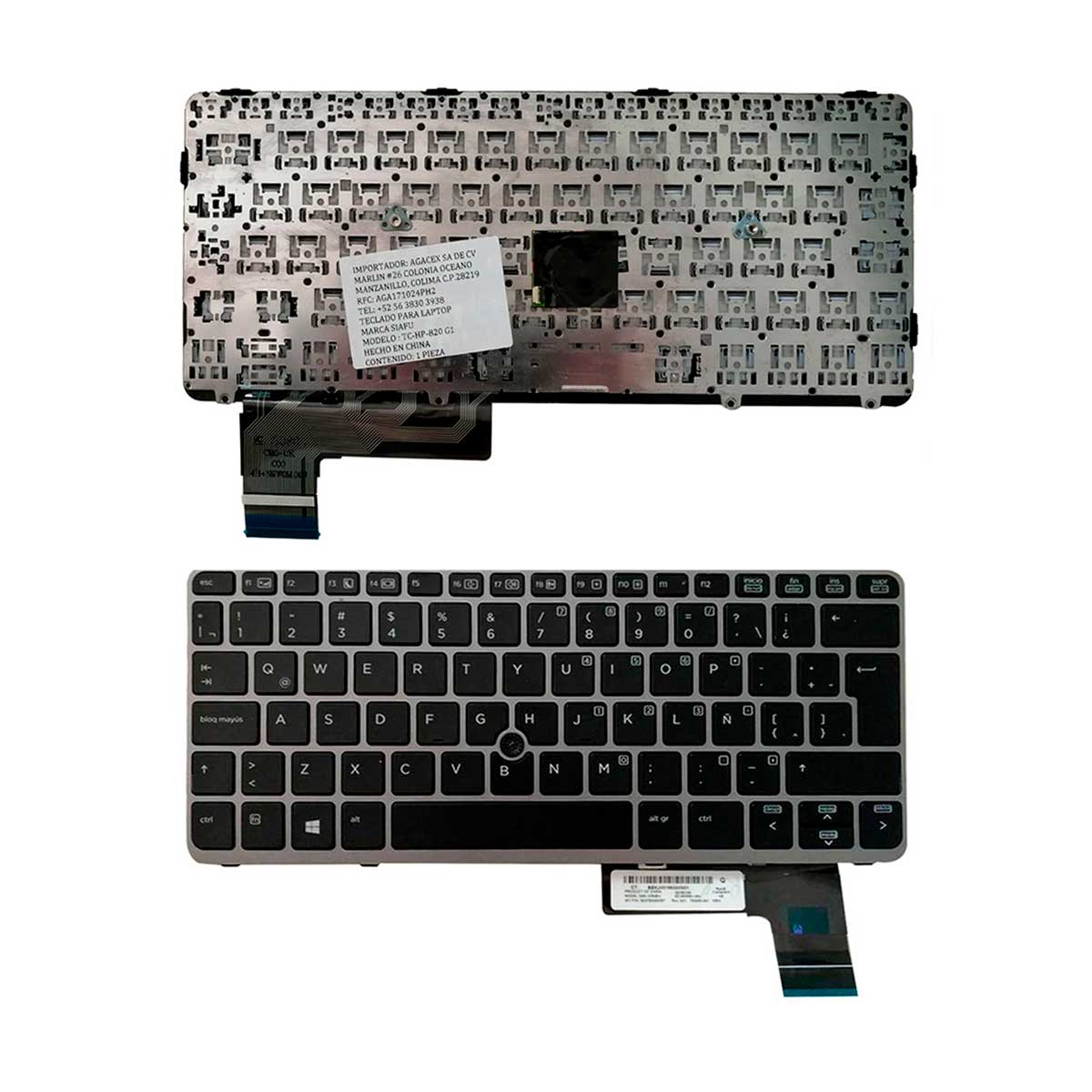Teclado para Laptop HP® Elitebook™ 820-G1 Color Negro en Español