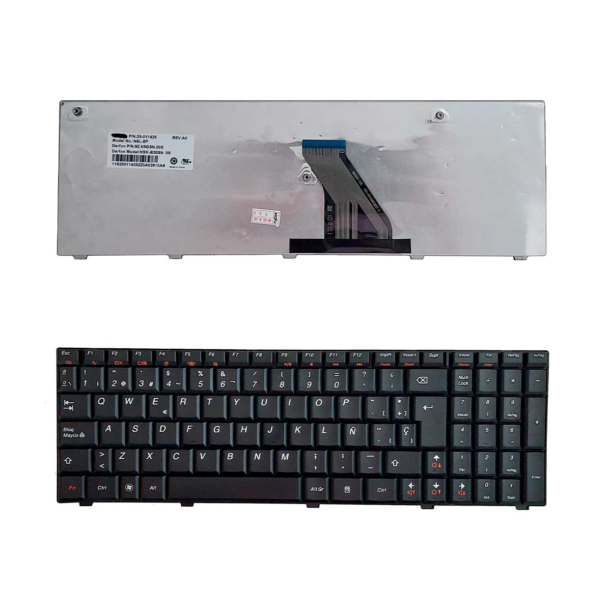 Teclado Para Laptop Lenovo® G560 G565 G570 G575 Y Más Color Negro En E