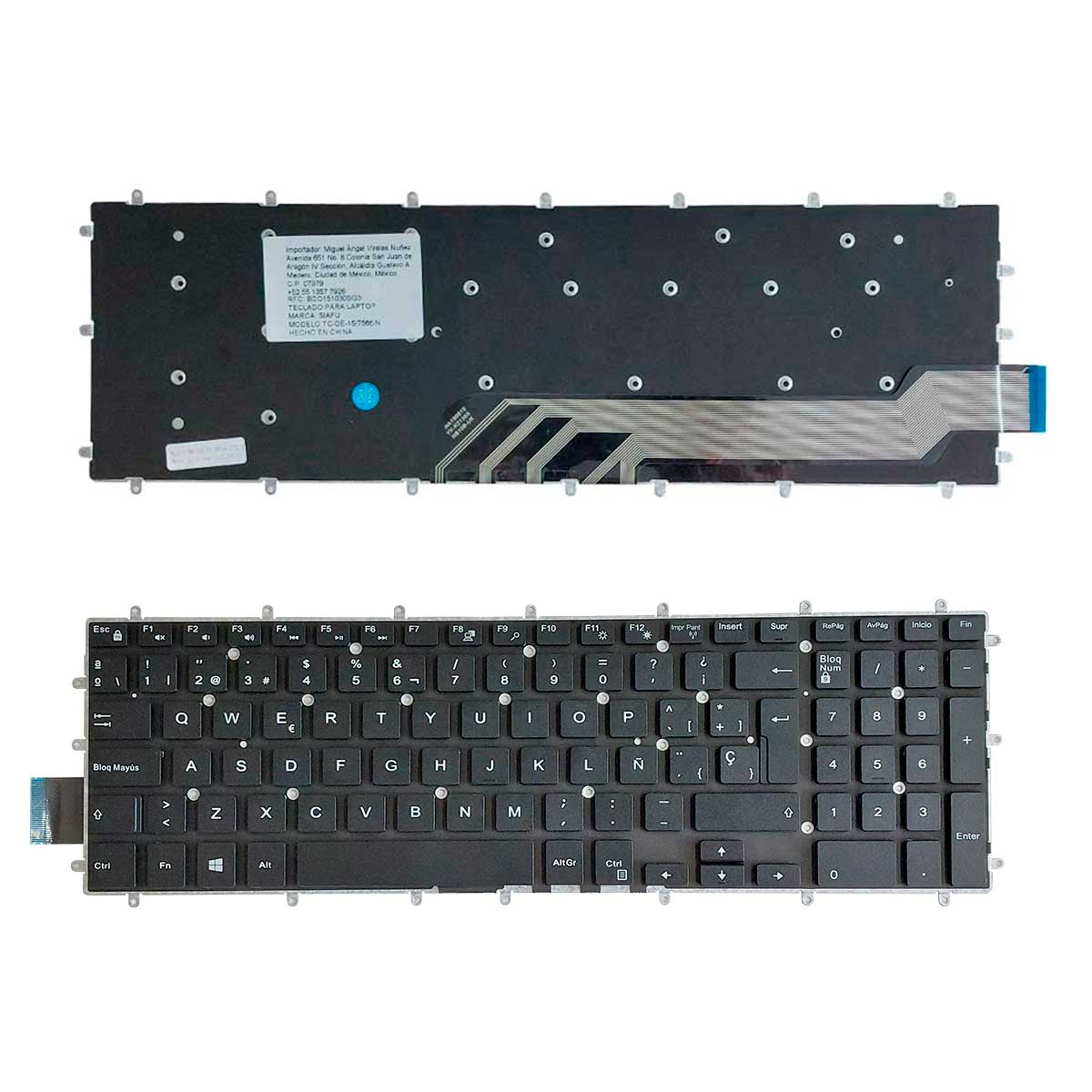 Teclado Dell® 15 7566 P66f 5665 5567 5765 17 7778 7779 Español