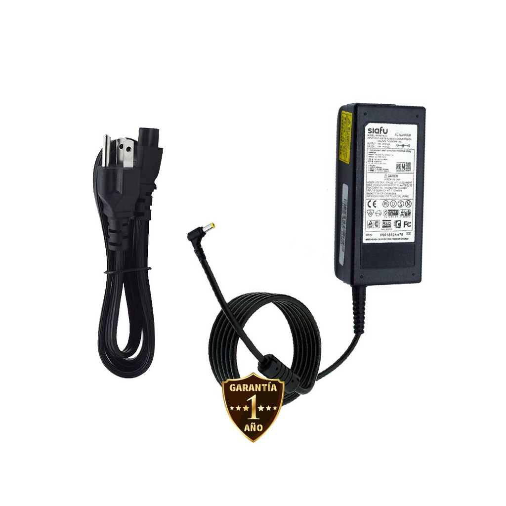 Cargador para Laptops Acer y Gateway P5ws0 19V 3.42A Carga Rápida con 65W Punta 5.5 x 1.7mm