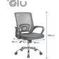 Silla de Oficina Excelente para Home Office con Altura ajustable y Respaldo con Soporte Lumbar
