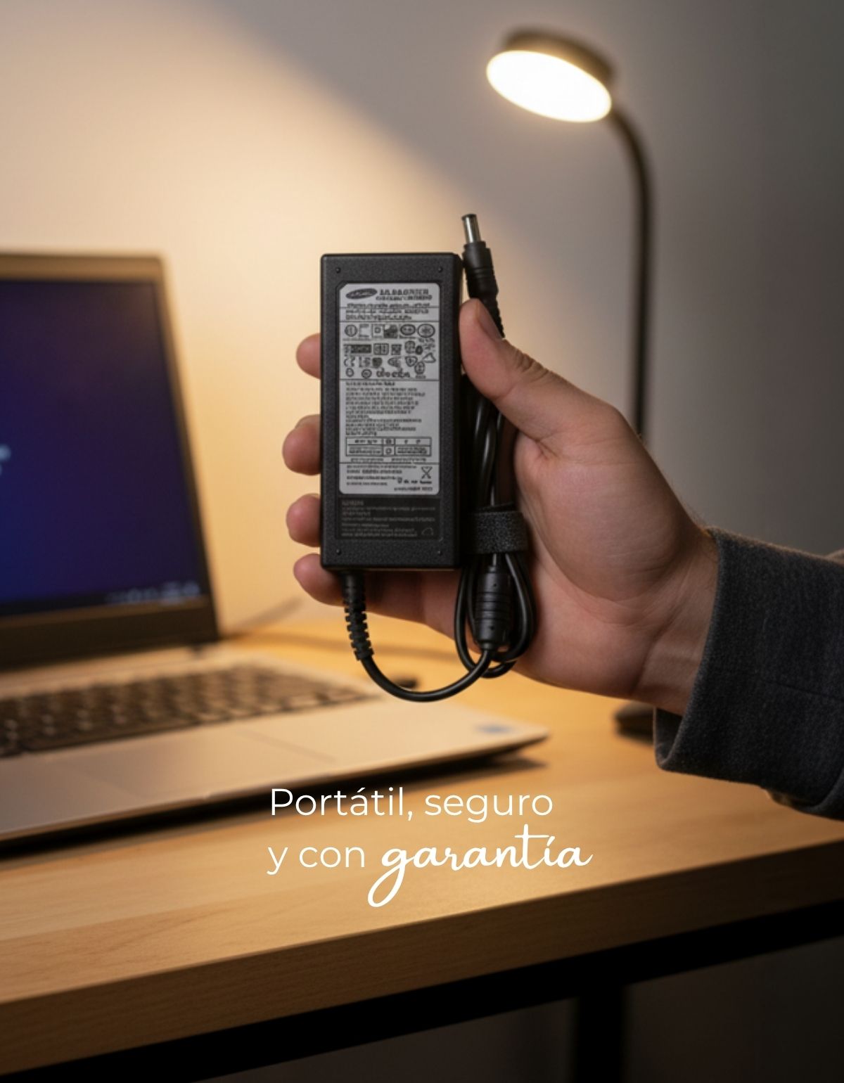 Cargador para Laptop Samsung® Nc20 Nc30 N130 N150 19v 2.1 - 3.15a con 40W - 60W Punta 5.5 x 3.0 mm