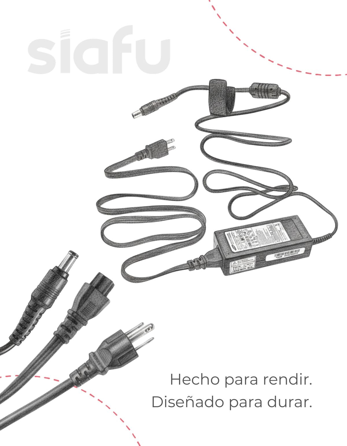 Cargador para Laptop Samsung® Nc20 Nc30 N130 N150 19v 2.1 - 3.15a con 40W - 60W Punta 5.5 x 3.0 mm