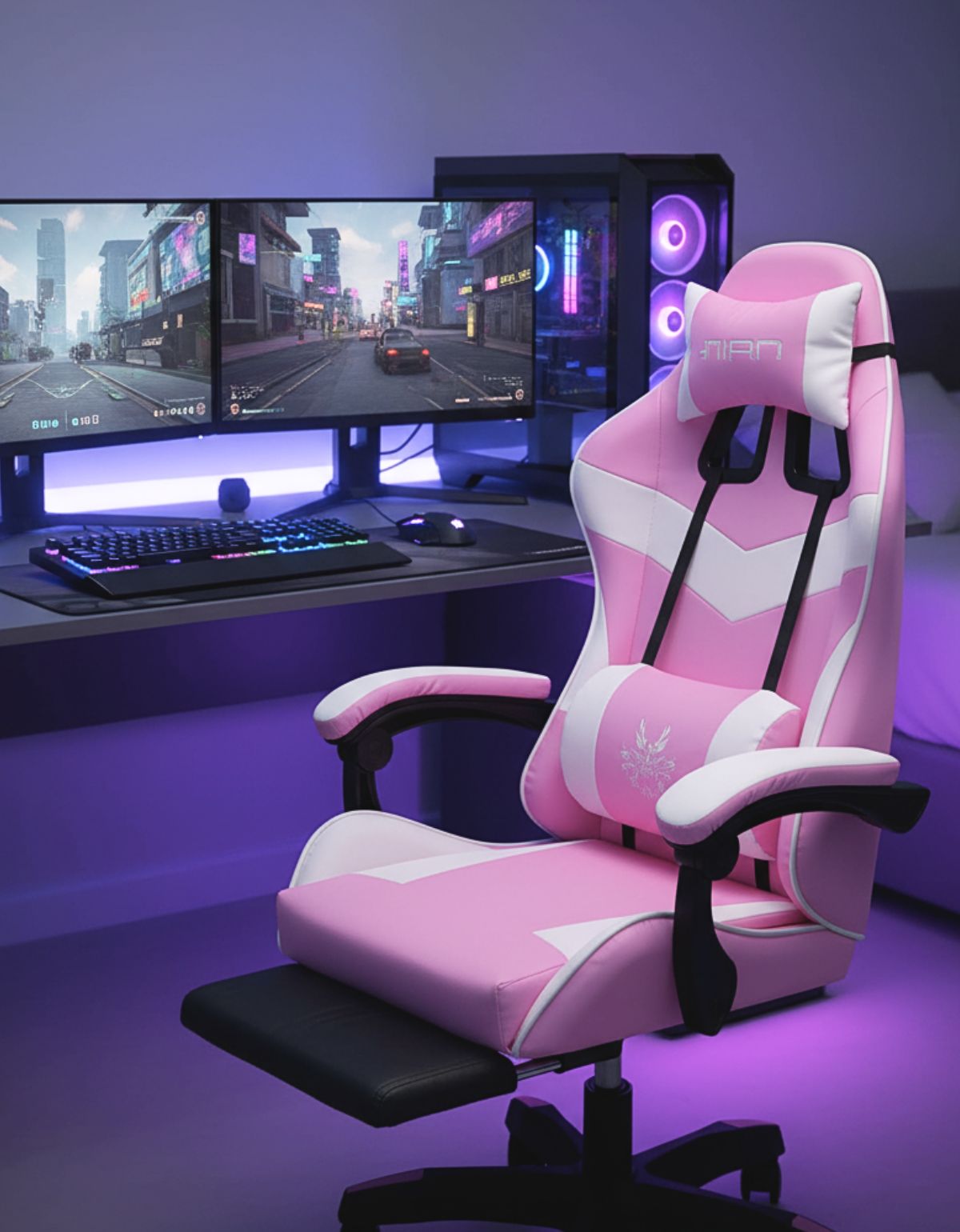Silla Gamer Xmax Rest cómoda con Respaldo Ergonómico, reclinable y apoyapiés, ideal para Jugadores Profesionales | Marca Nian