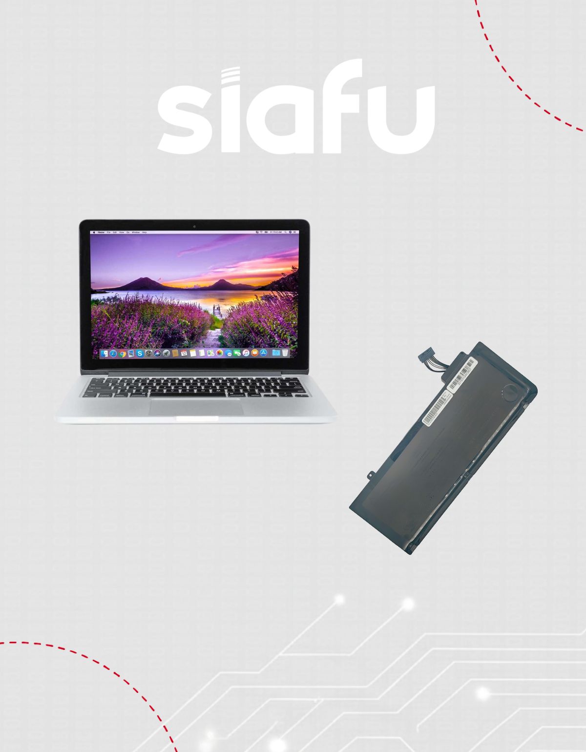 Batería para MacBook™ 13.3 A1278 A1322 2010 2009 Con Desarmador y 5800mAh
