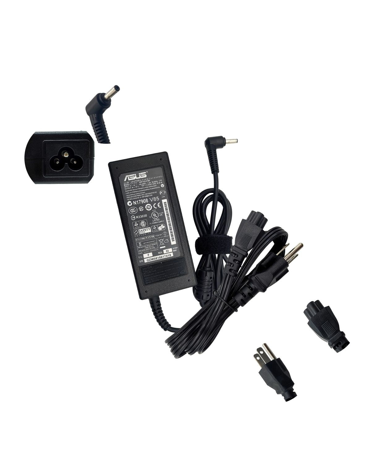 Cargador para Laptop Asus® Vivobook™ X556u X556ur Exa1206ch 19V 3.42A con 65W Punta 4.0 x 1.35 mm