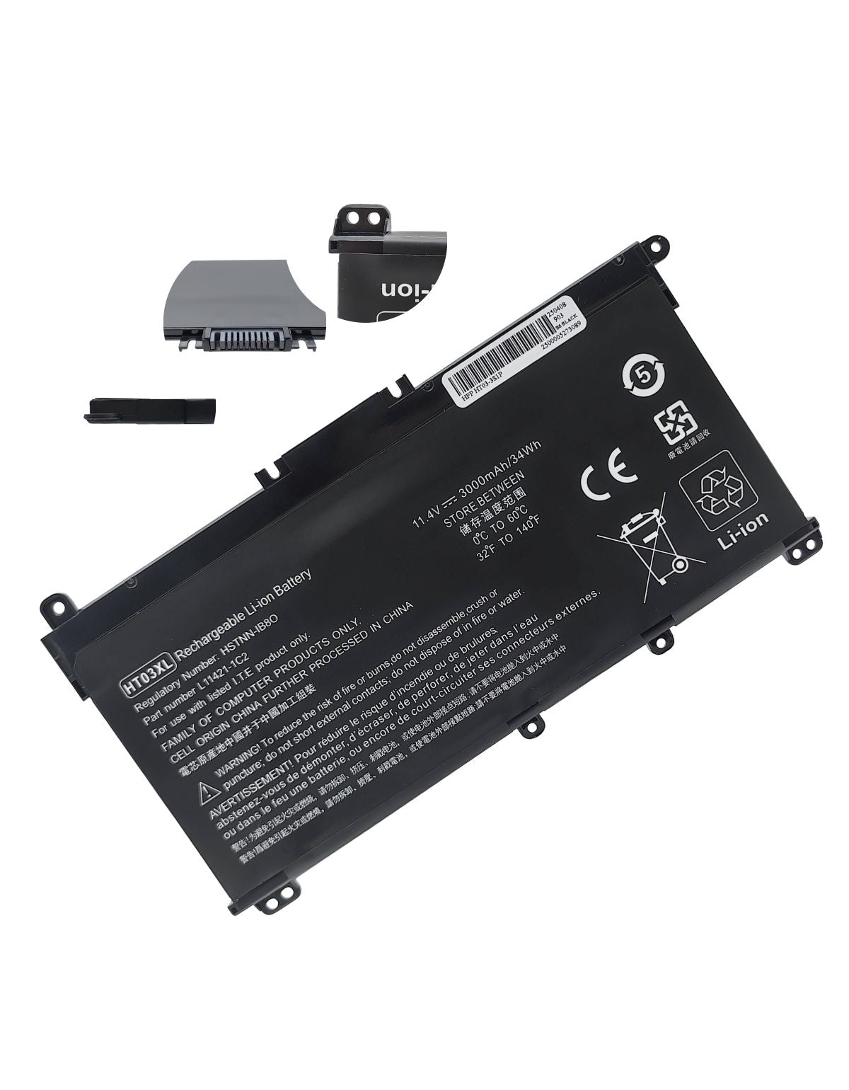 Batería HT03XL para Laptops HP® Pavilion 14-ce 14-cf 17 L11119 con 3000 mAh