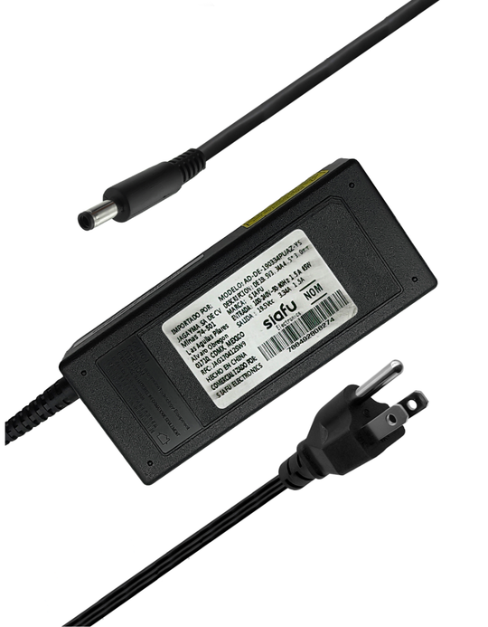 Cargador para Laptops Dell® de varios Modelos 19.5v 3.34 de 65W Punta 4.5 x 3.0 mm