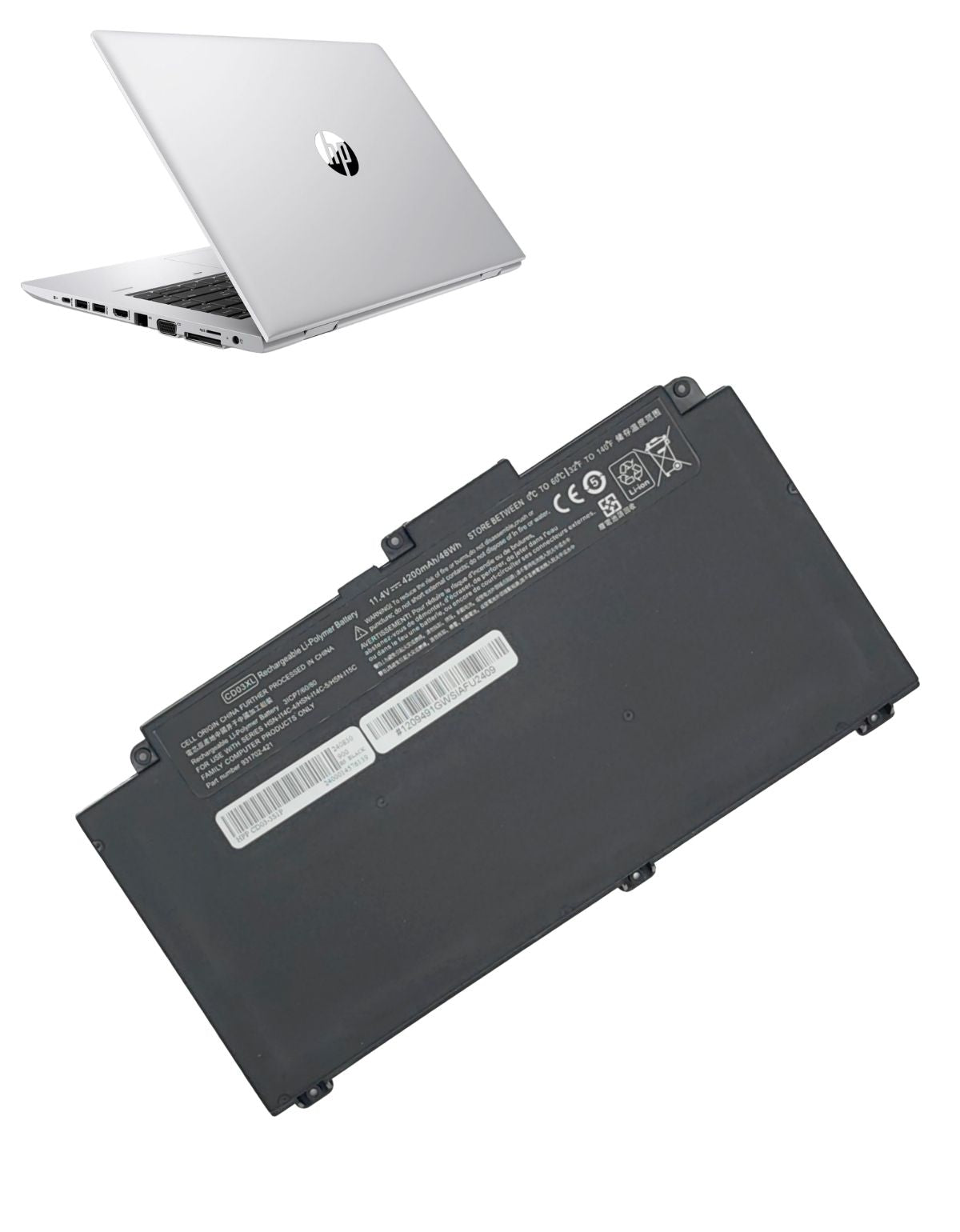 Batería para Laptop HP® Probook™ 645 650 G4 G5 G7 Cd03 con 4200 mAh