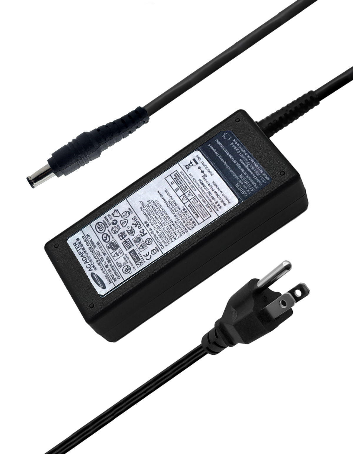 Cargador para Laptop Samsung® Nc20 Nc30 N130 N150 19v 2.1 - 3.15a con 40W - 60W Punta 5.5 x 3.0 mm