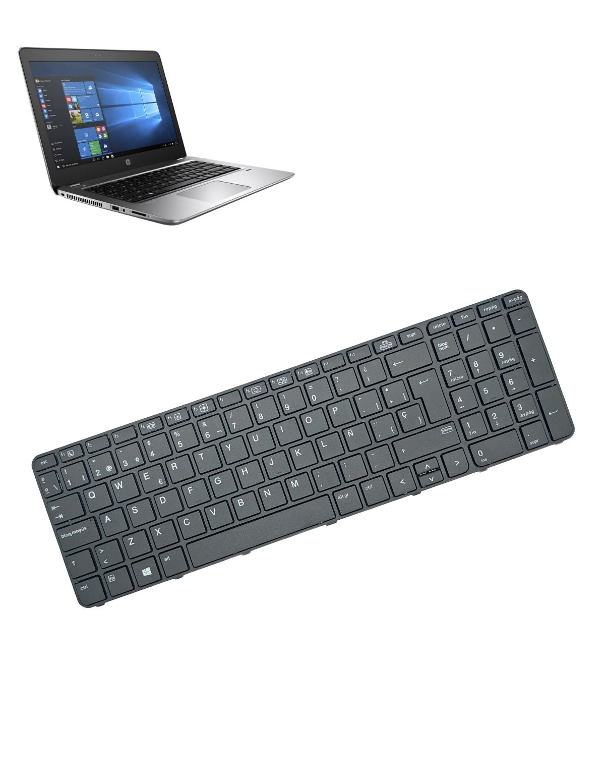 Teclado para Laptop HP® Probook 430 G3 G4 440 G3 G4 830323-071 Español