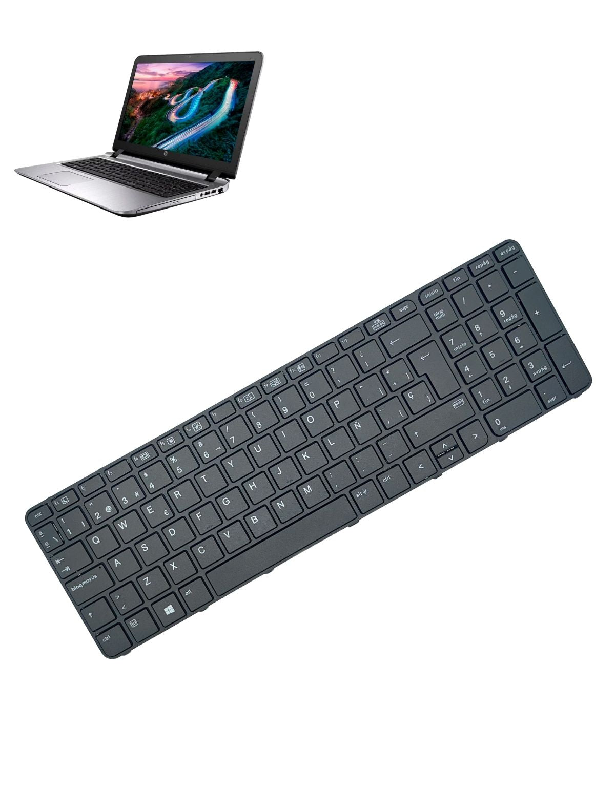Teclado para Laptop HP® Probook™ 450 G3 455 G3 470 G3 en Español