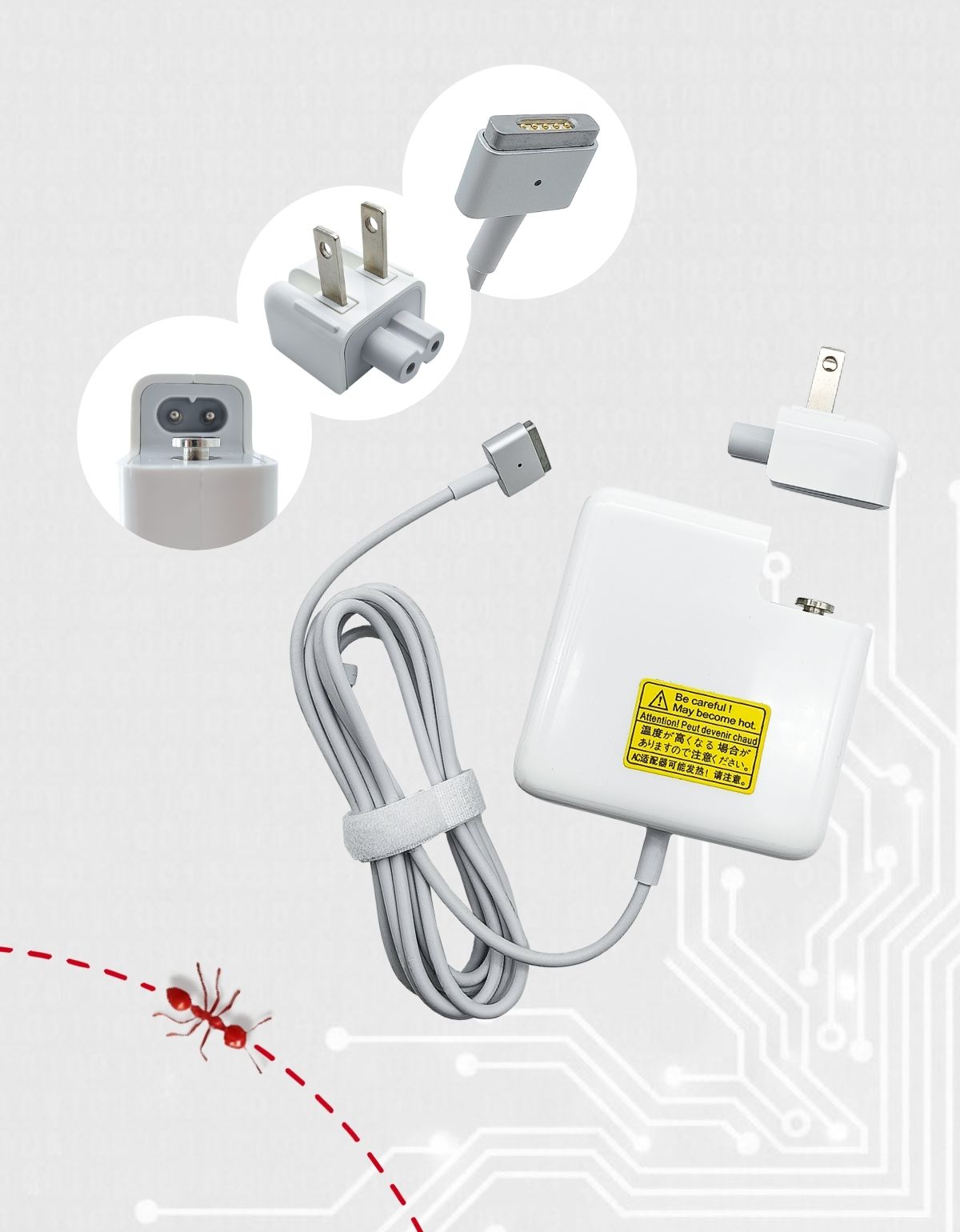 Cargador Compatible con Magsafe 2 60W A1425 A1435 A1466 A1502