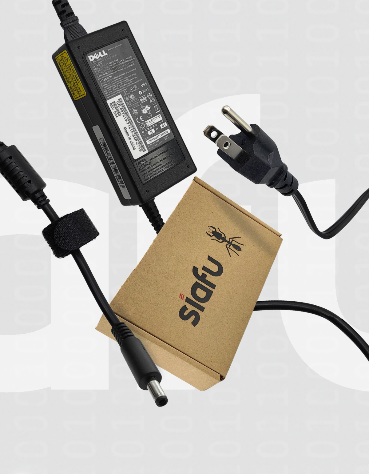 Cargador para Laptops Dell® Latitude / Inspiron / Vostro / Chromebook 65W 19.5V 3.34A, Punta 7.4 x 4.0 mm Pin Central
