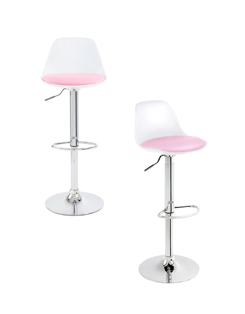 Set de dos Sillas de Bar y Barra de Cocina de Acabado Moderno