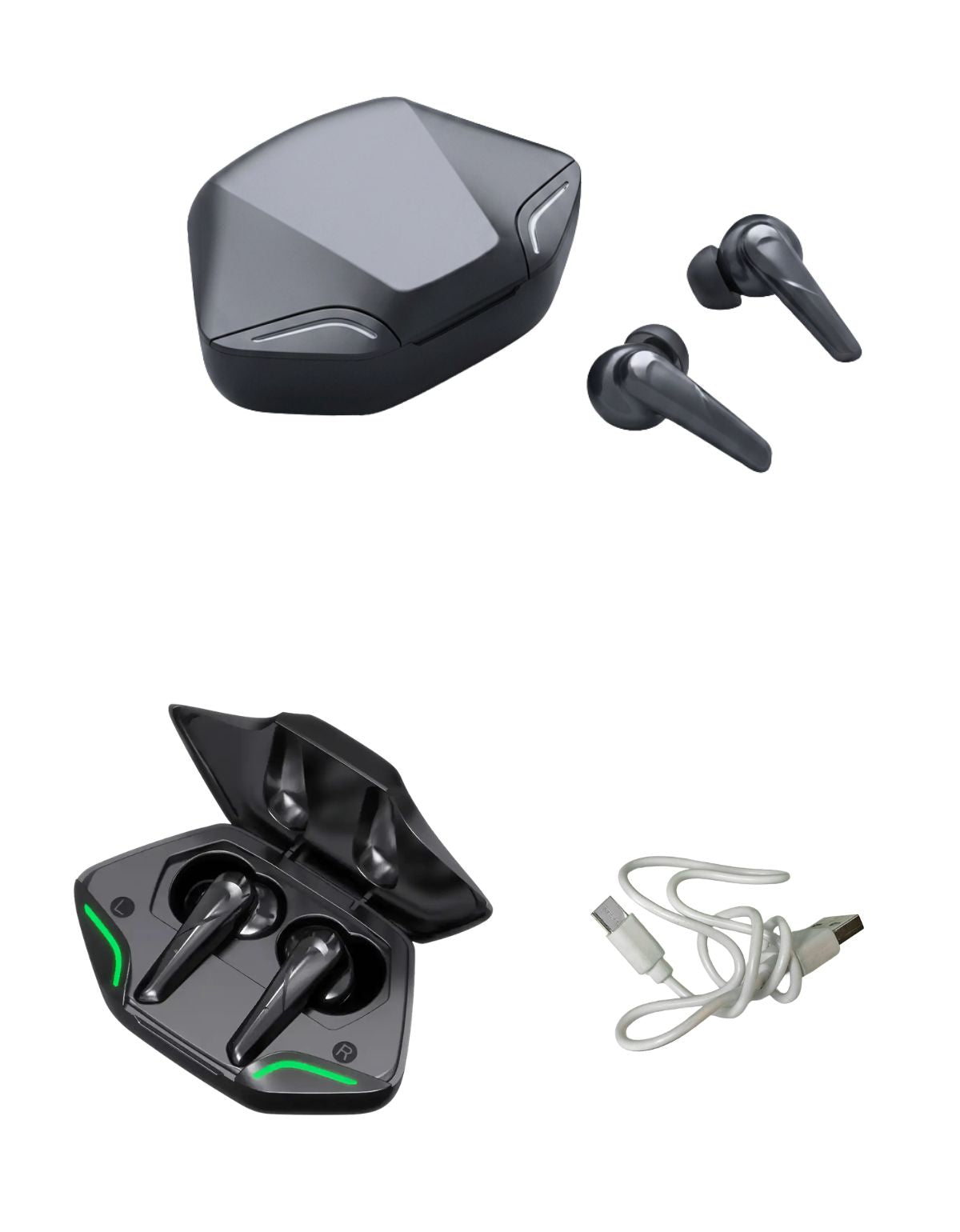 Audífonos Inalámbricos Bluetooth y Recargables con Diseños Innovadores y Luces Impresionantes