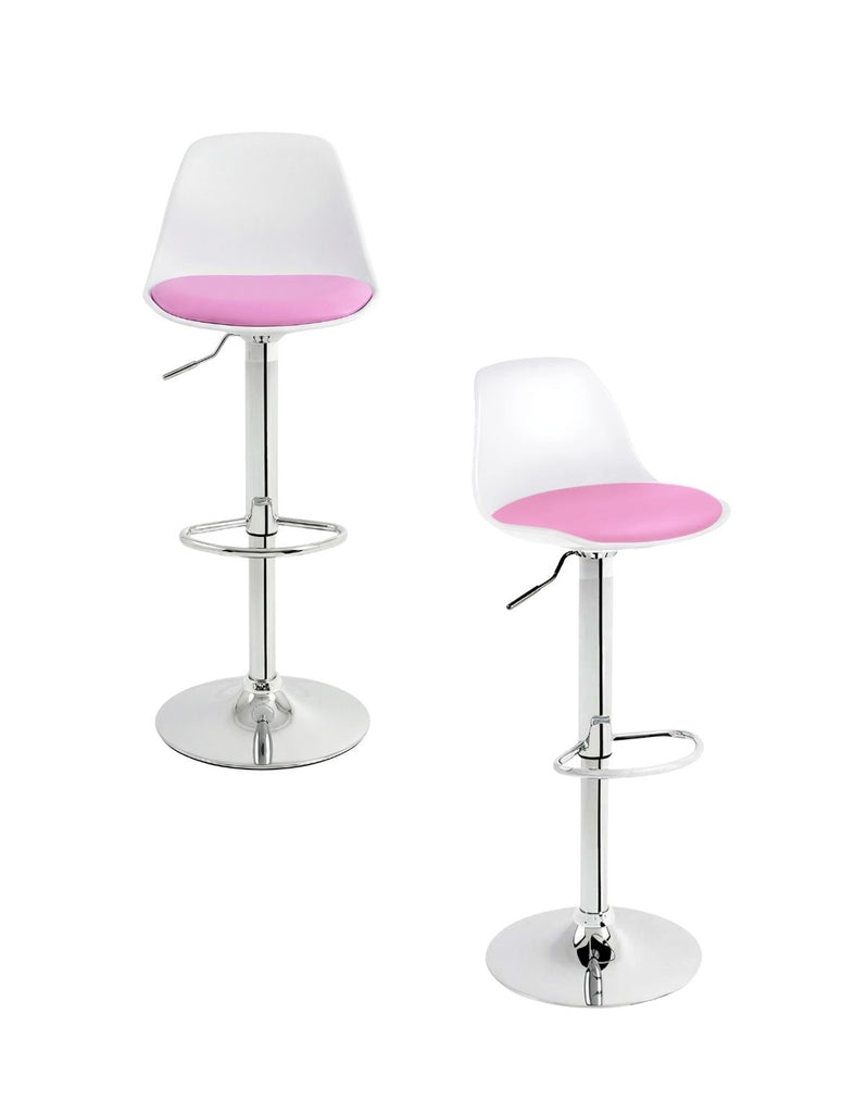 Set de dos Sillas de Bar y Barra de Cocina de Acabado Moderno