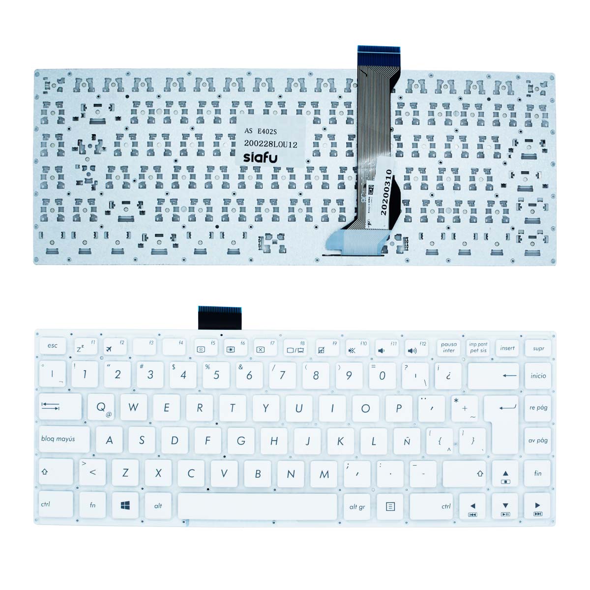 Teclado para Laptop Asus® E402S color Blanco