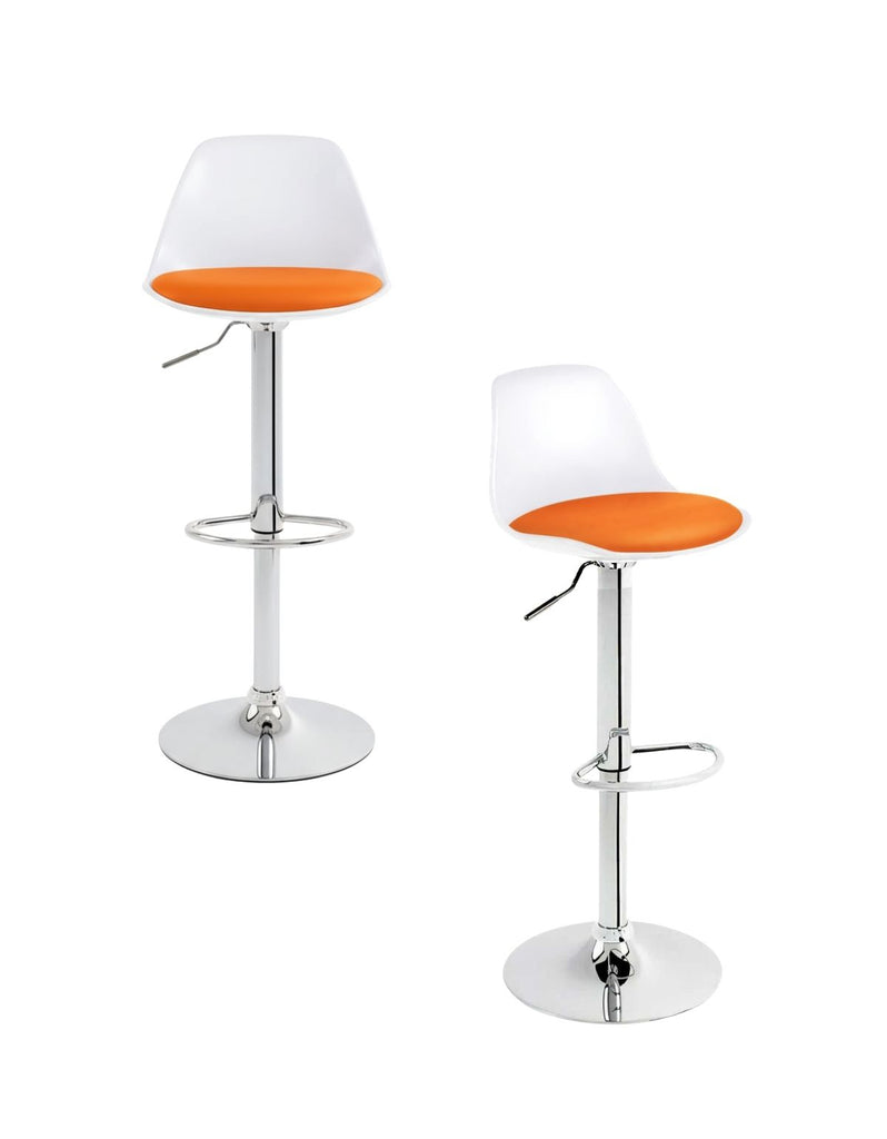 Set de dos Sillas de Bar y Barra de Cocina de Acabado Moderno