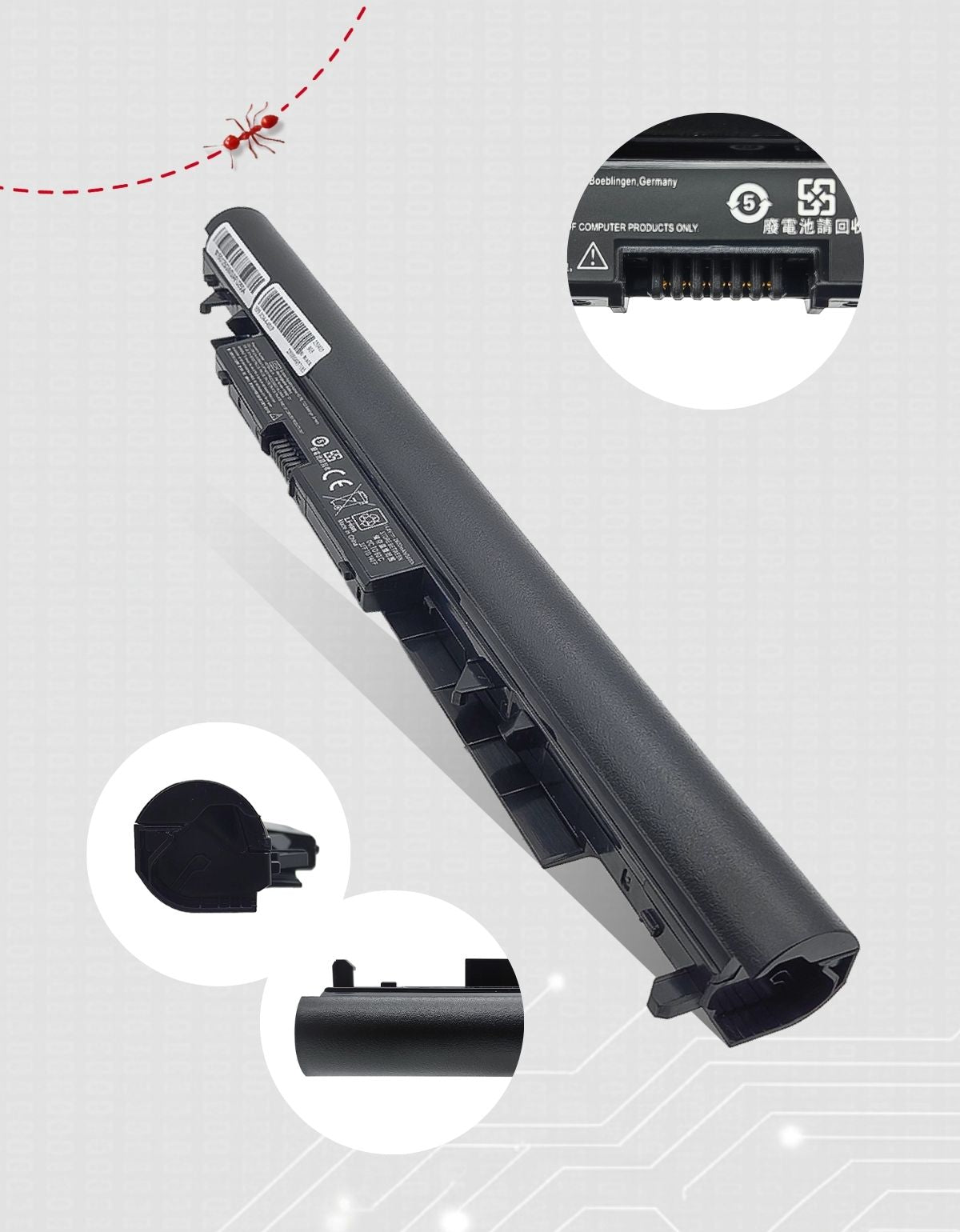 Pila para Laptop HP® Jc04 Jc03 919700 919701 850 919681-241 919682-421 con 2200