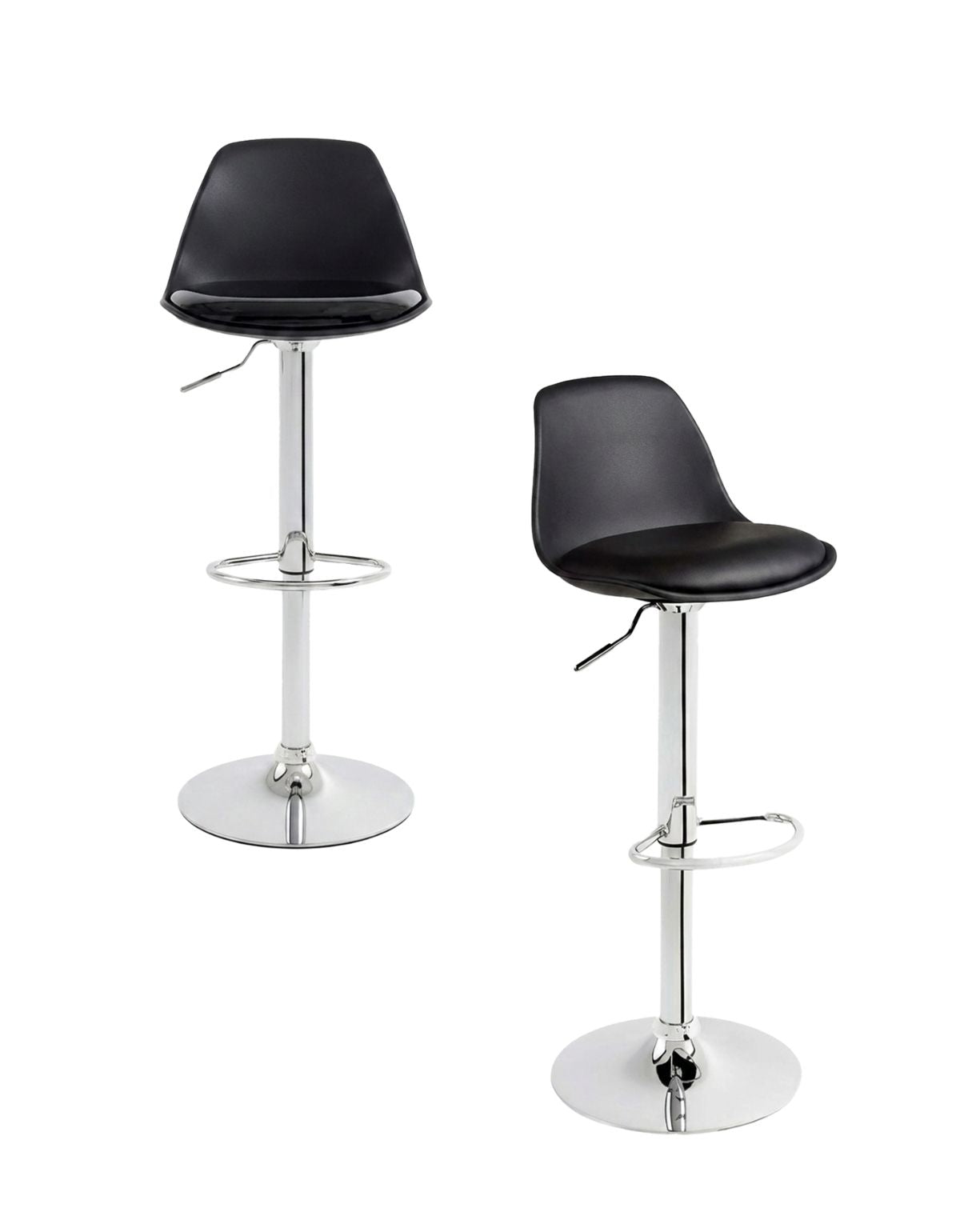 Set de dos Sillas de Bar y Barra de Cocina de Acabado Moderno