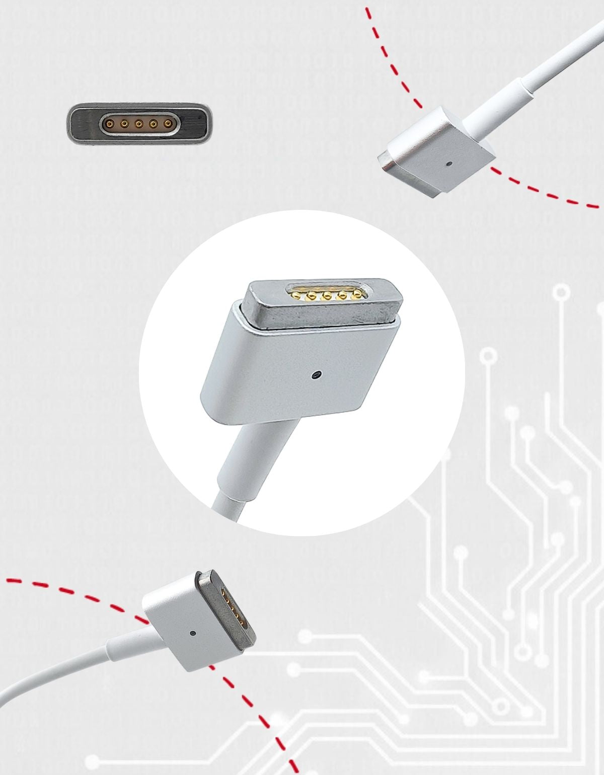 Cargador Compatible con Magsafe 2 60W A1425 A1435 A1466 A1502