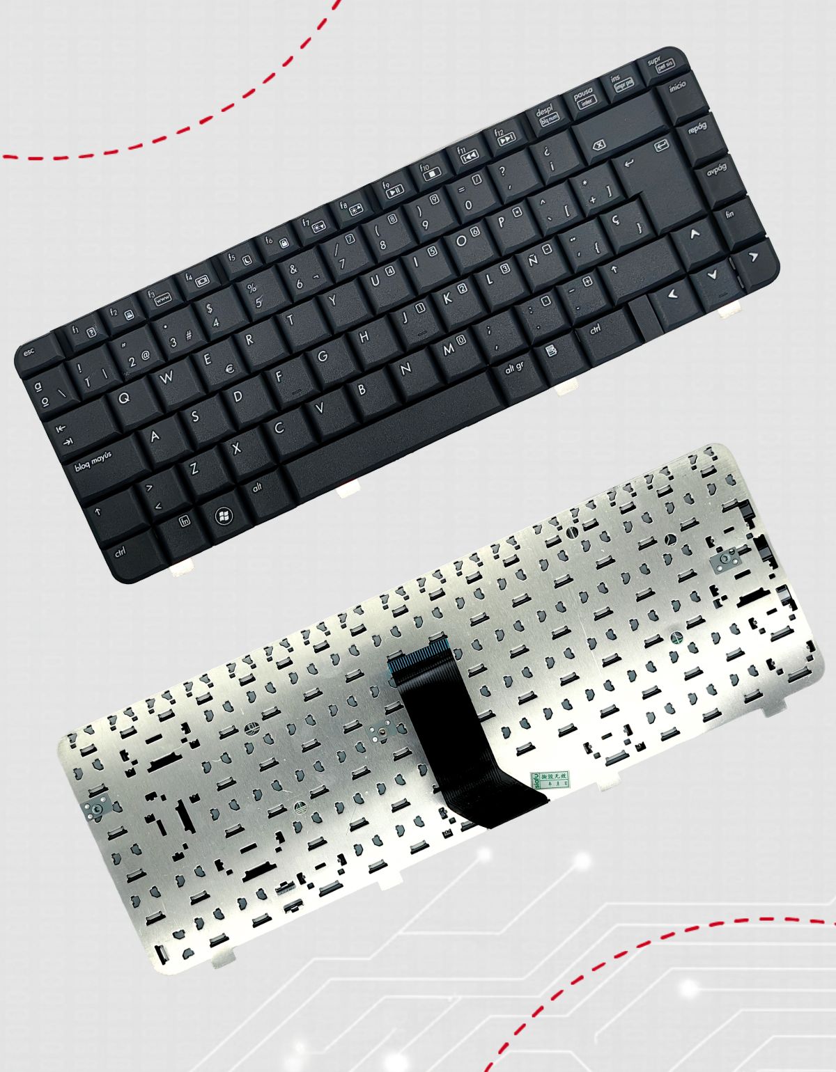 Teclado HP® Dv4 1000 1200 1300 1400 1500 1600 2000 Español La