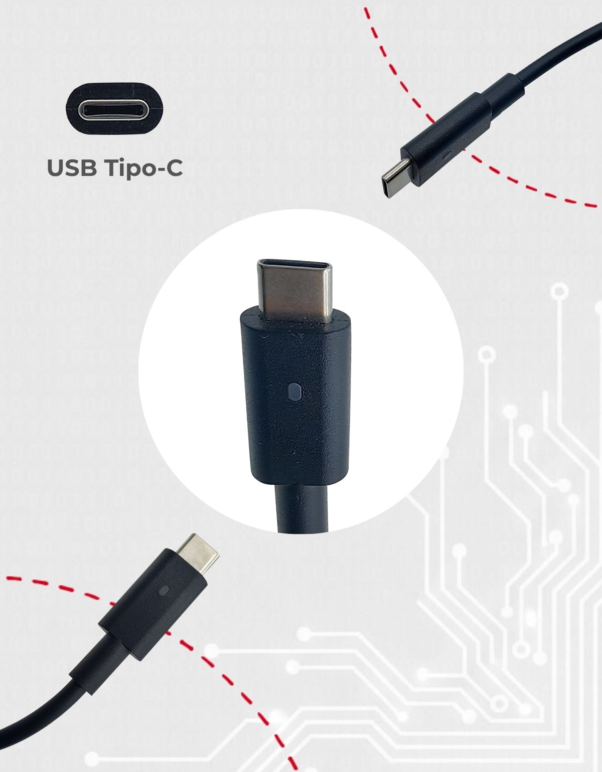 Cargador para Laptop Dell® Latitude™ 5285 3380 7275 65w USB Tipo C
