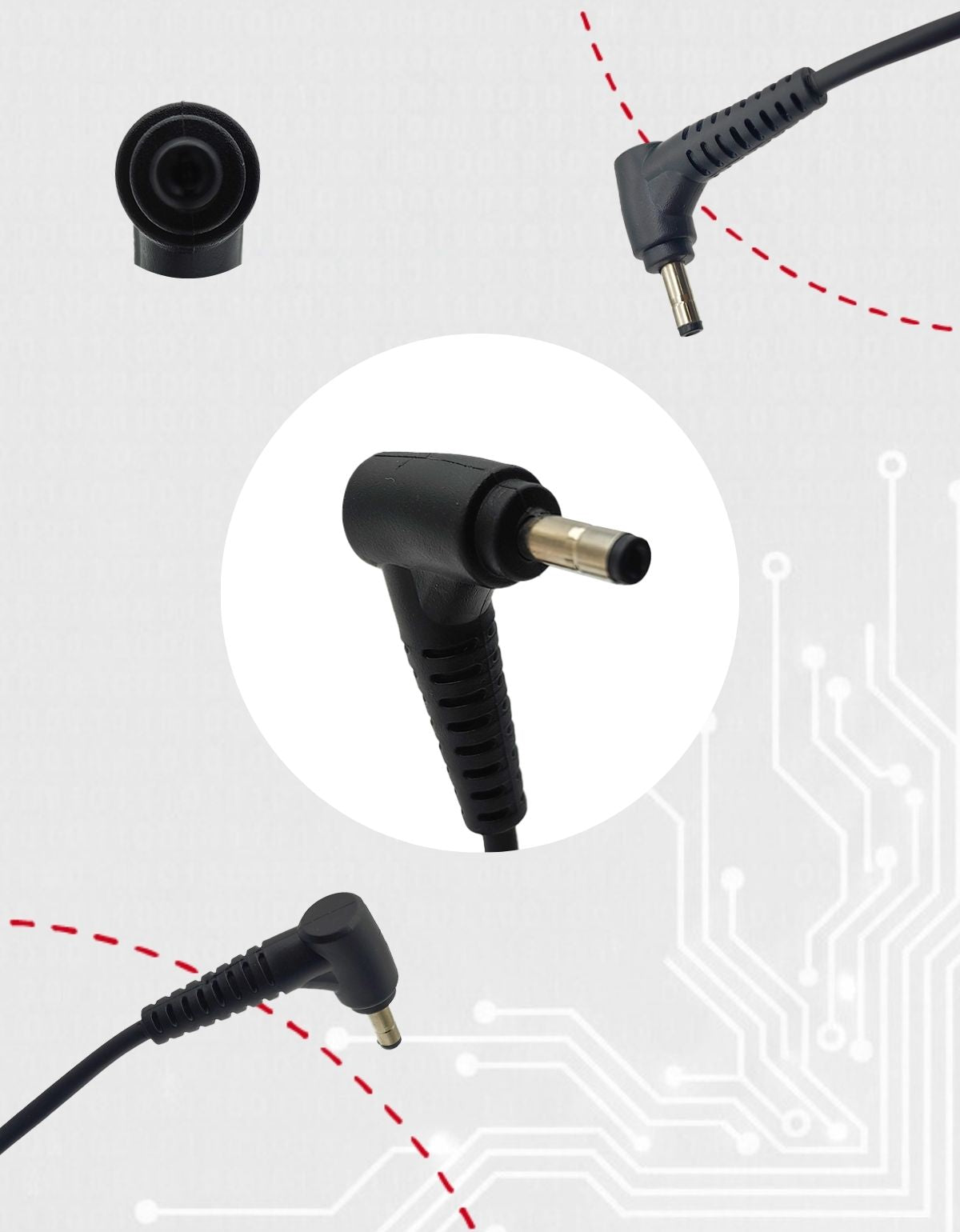 Cargador Adl45wcc para Laptop Lenovo® 20v 1.5A 2.25a punta 4.0 x 1.7mm 45w