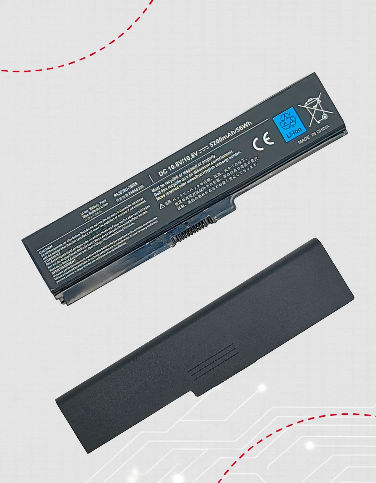 Batería para Laptop Toshiba® Pa3817u L750 L755 P775 L675d L740 L735 L735d con 5200mAh