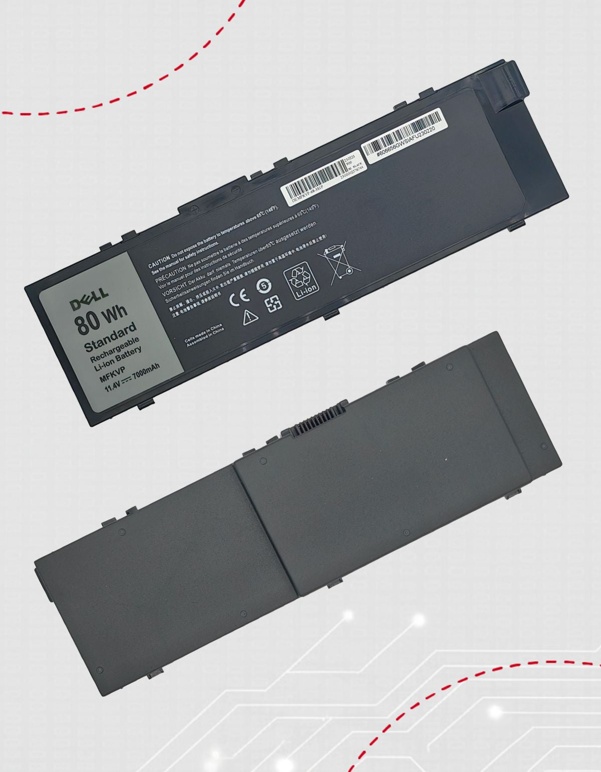 Batería para Laptop Dell® Precision Mfkvp 7510 7520 M7510 7720 con 8000 mAh