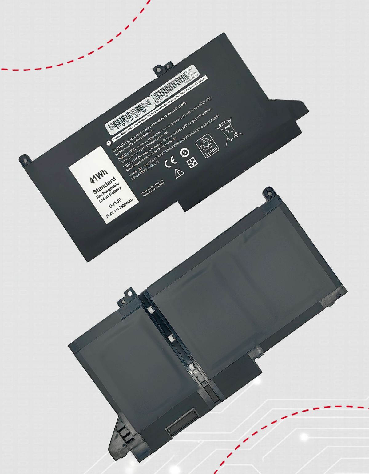 Batería para Laptop Dell® Latitude 7280 7290 dj1j0 3600mah