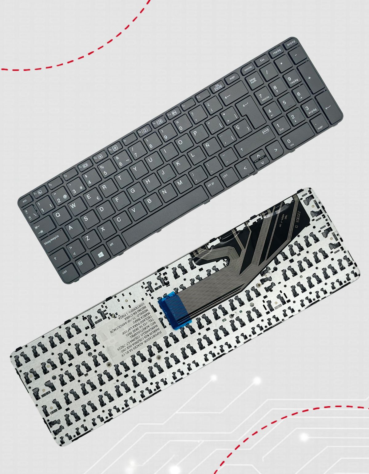 Teclado para Laptop HP® Probook 430 G3 G4 440 G3 G4 830323-071 Español