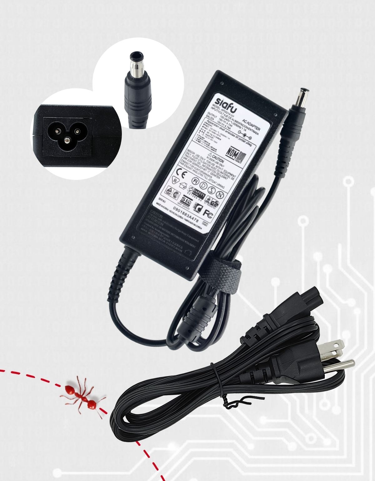 Cargador para Laptop Samsung® Np270e4e Np355e4 Np520u4 5.5 * 3.0 con 90W