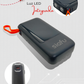 Power Bank 20000mah 4 Puertos Y Luz Led 22.5w Negro