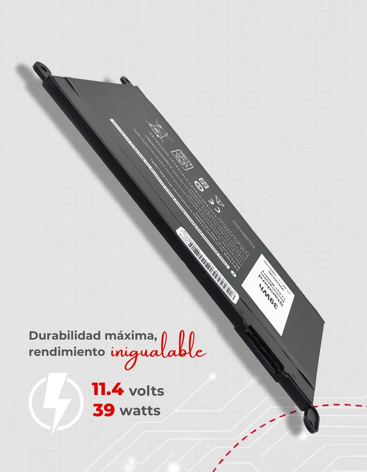 Batería Wdx0r para Laptop Dell® Inspiron 15 5567 5568 39wh