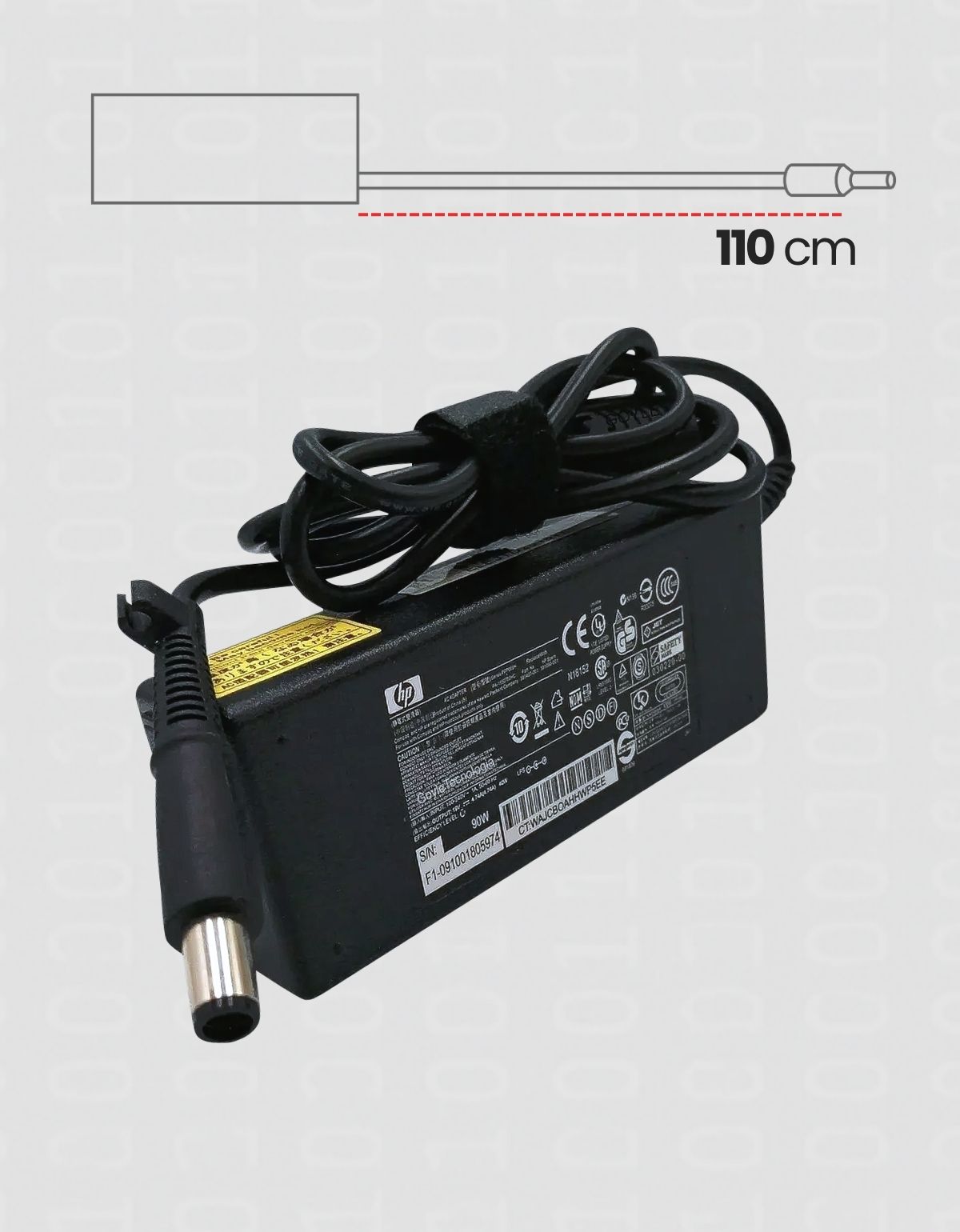 Cargador para Laptops HP de con 90W 19V 4.7A punta Centrino 7.4 x 5.0