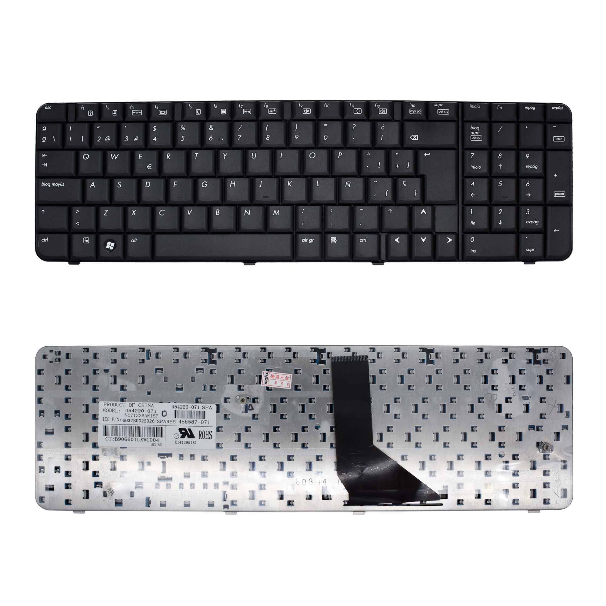 Teclado Para Laptop Hp® Compaq 6820s Pavilion G60 Presario Cq60 Color