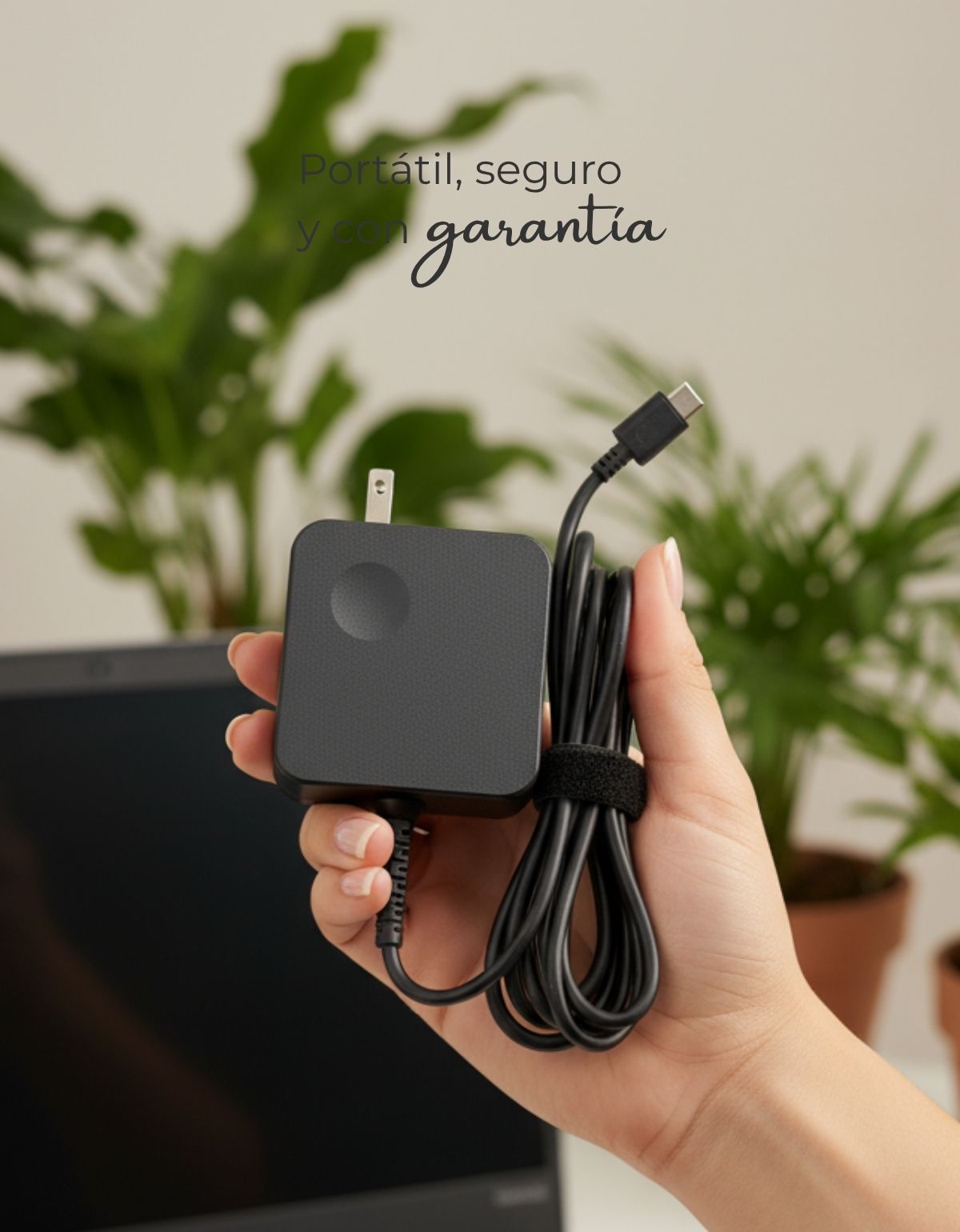 Cargador original para Laptop Lenovo® 65W 20v 3.5A USB Type-C