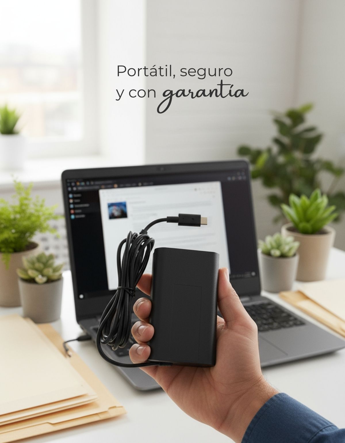 Cargador para Laptop Dell® Latitude™ 5285 3380 7275 65w USB Tipo C
