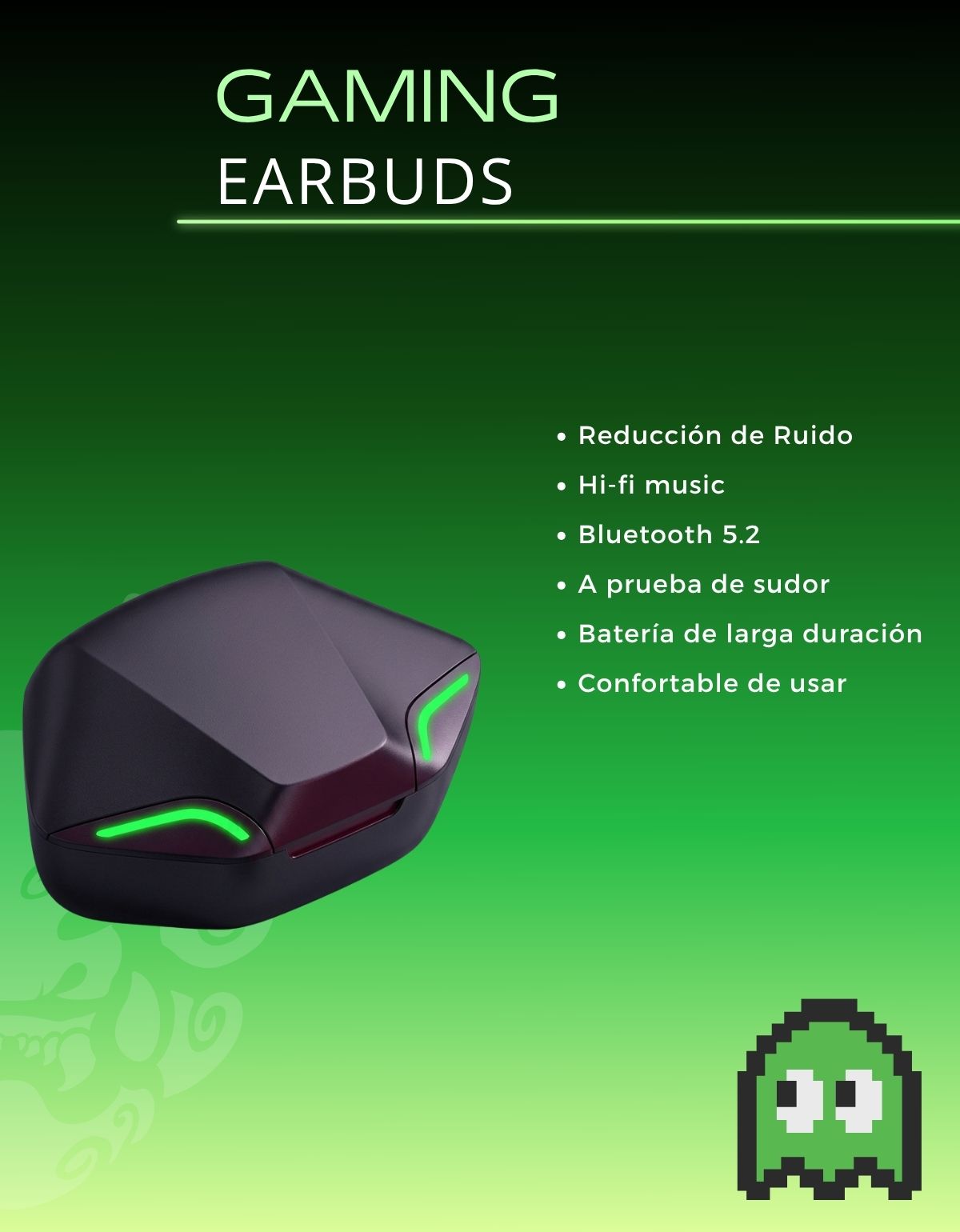 Audífonos Inalámbricos Bluetooth y Recargables con Diseños Innovadores y Luces Impresionantes